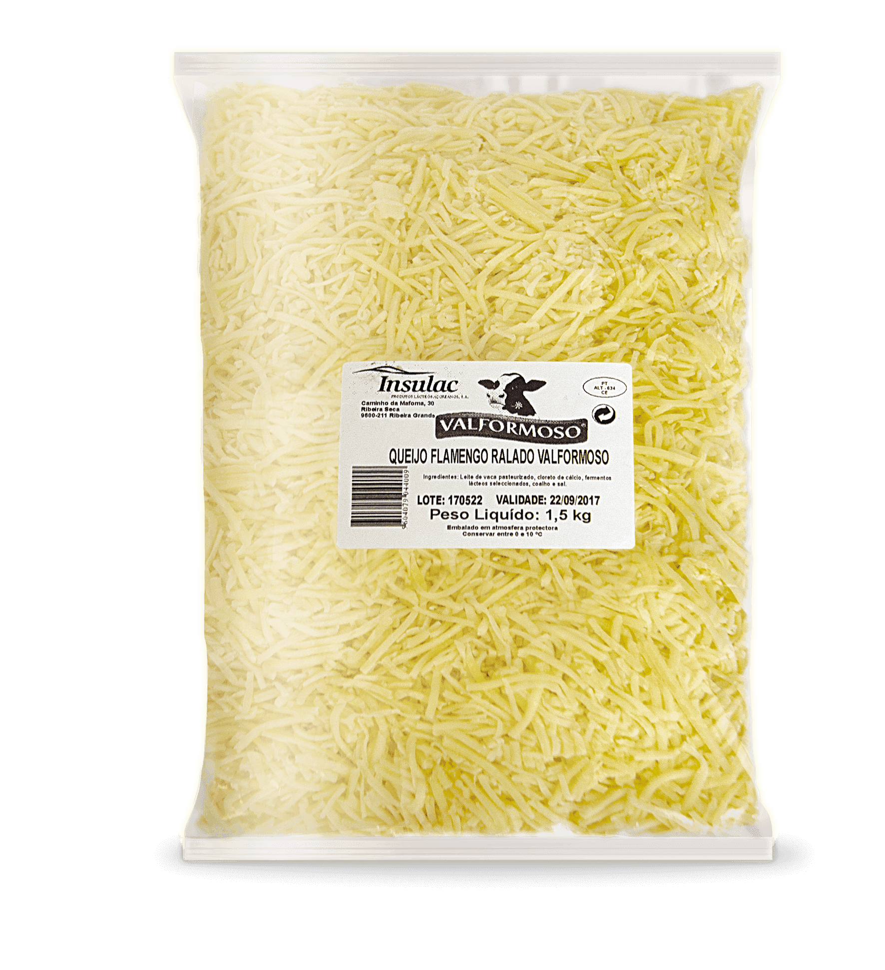Queijo Flamengo Valformoso Ralado 1.5 Kg