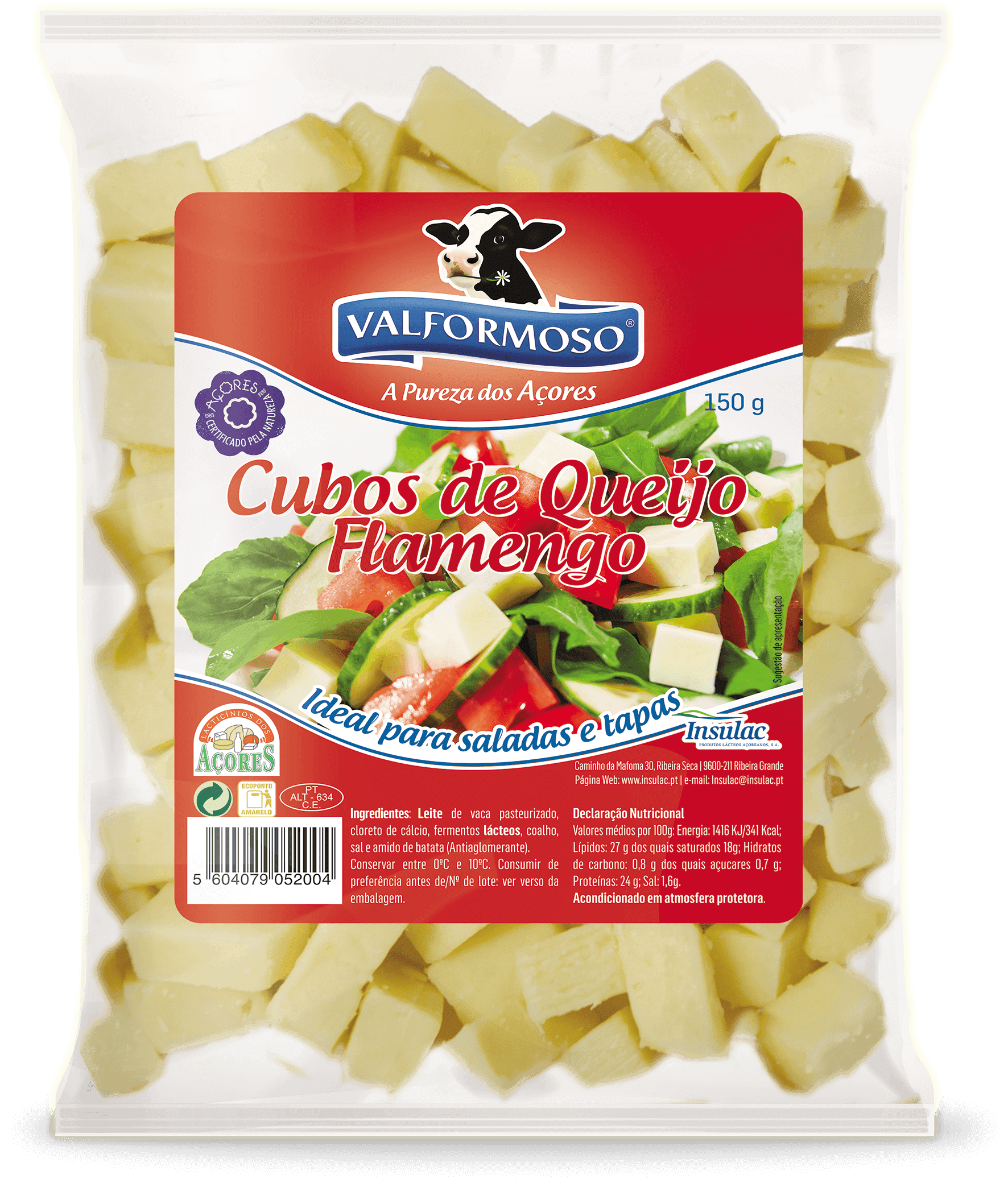 Cubos de Queijo Flamengo Valformoso 150gr