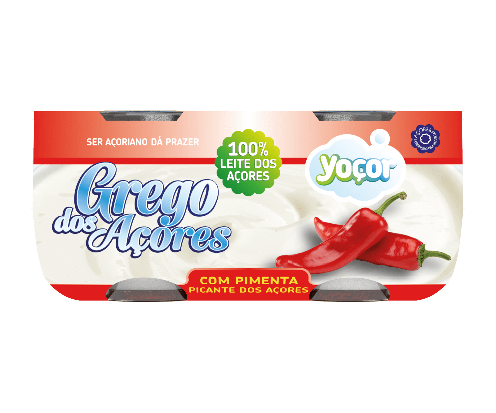 Iogurte Grego dos Açores com Pimenta Picante 4x115 gr